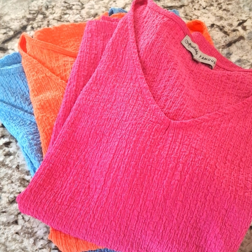 (3) ABSOLUTELY FAMOUS TEXTURED SHIRTS 2X